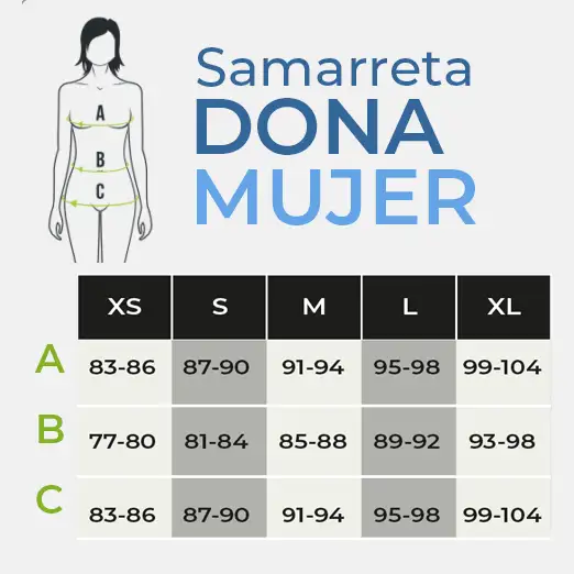 Talles de samarreta model dona circuit a peu Marina Alta