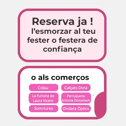 Reserva el teu esmorzar