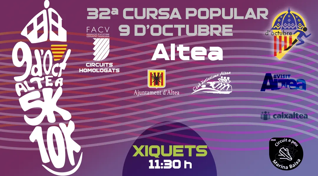 31a Cursa popular 9 Octubre Altea 2026