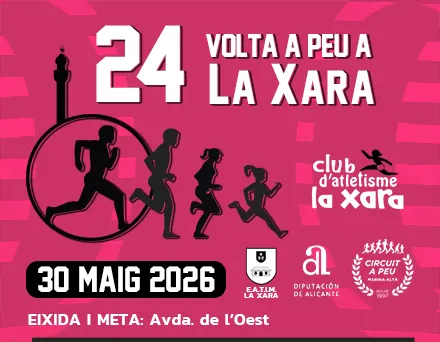 Cartell Volta a peu a La Xara 2026