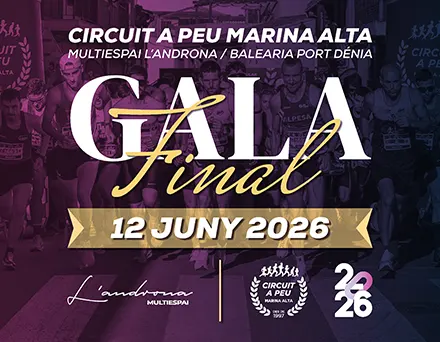 Cartell Gala final 28è Circuit a peu Marina Alta 2026